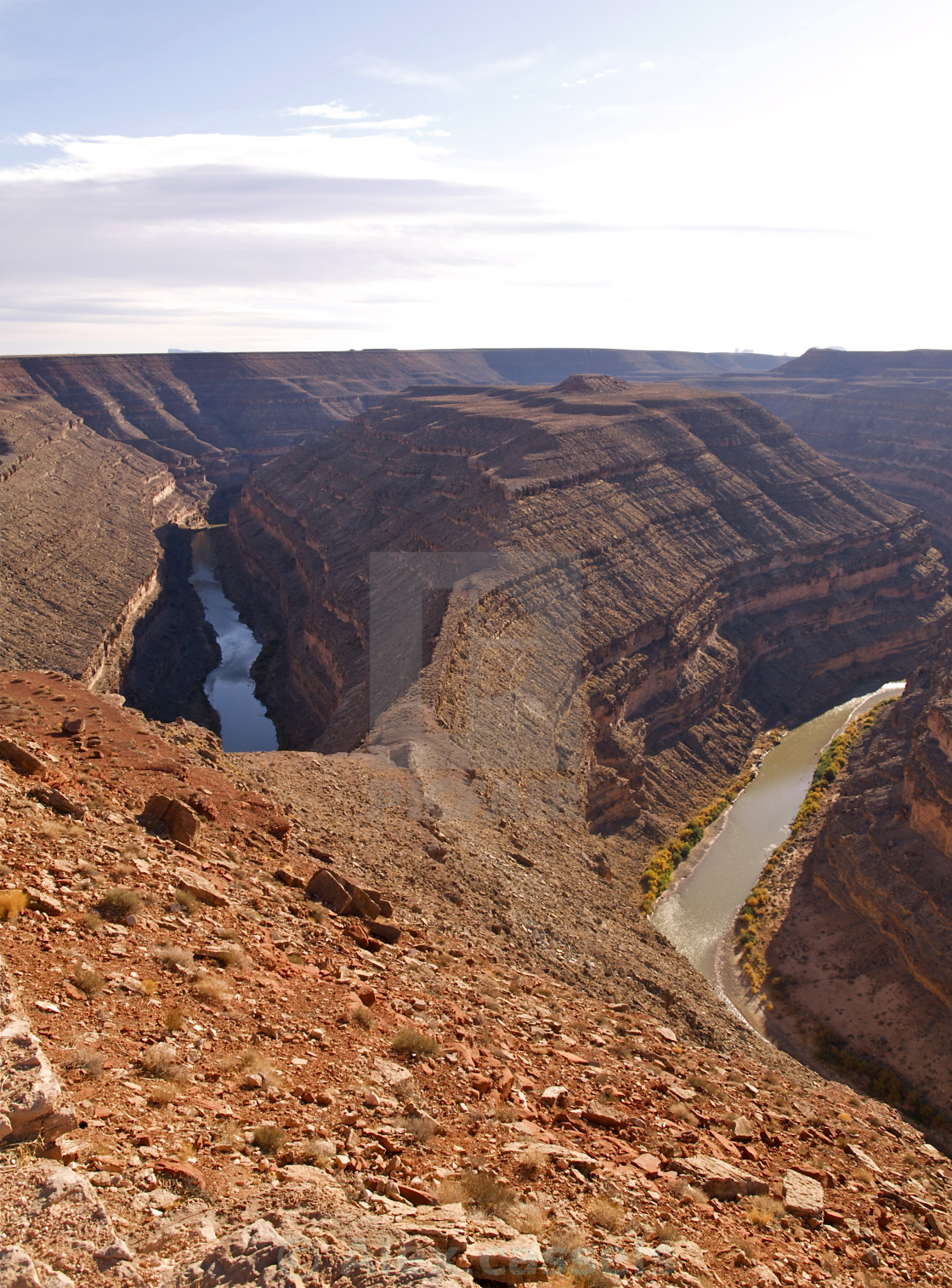 "Goosenecks of the San Juan River" stock image