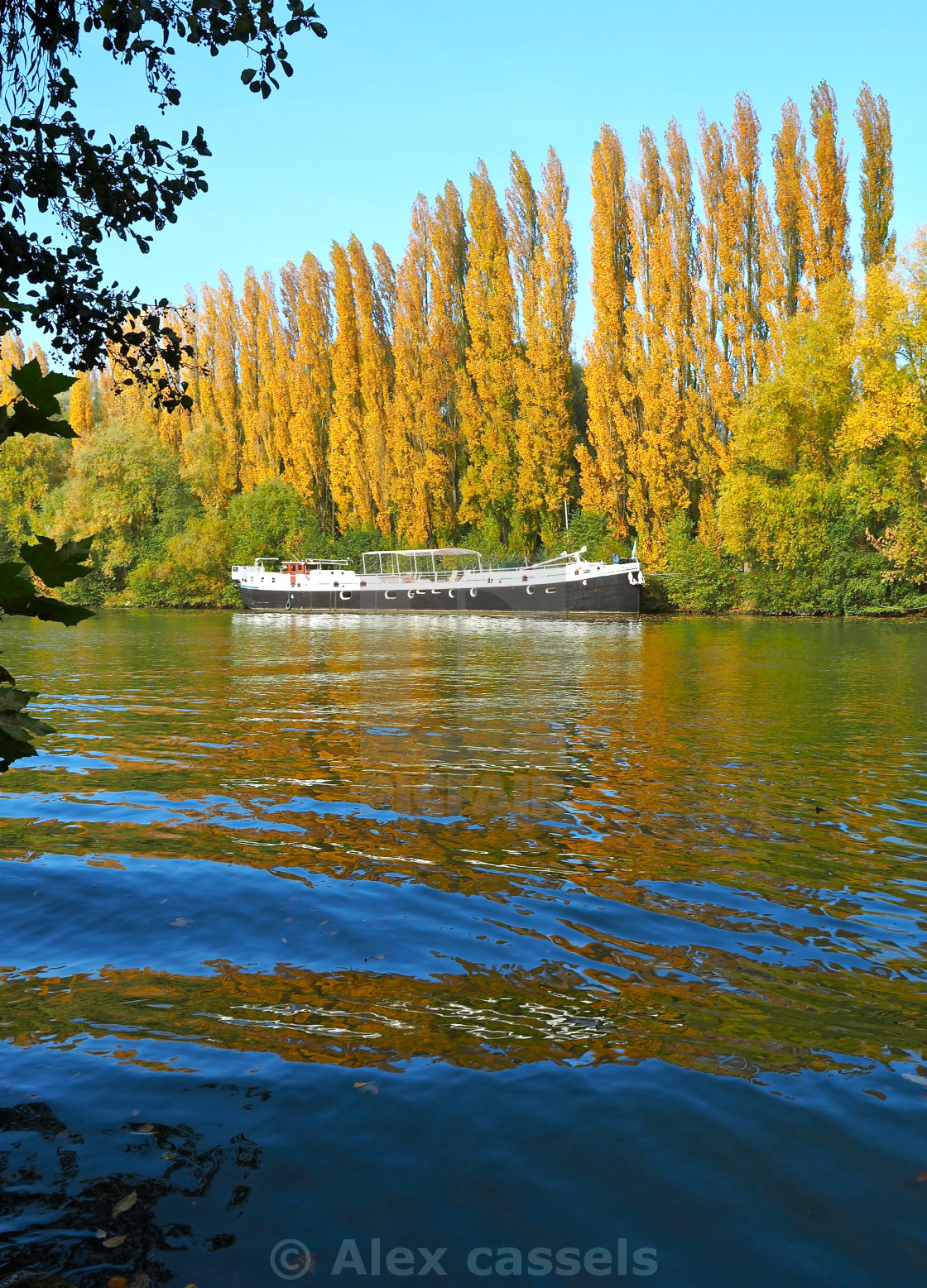 "Autumn colours at Auver-sur-Oise" stock image