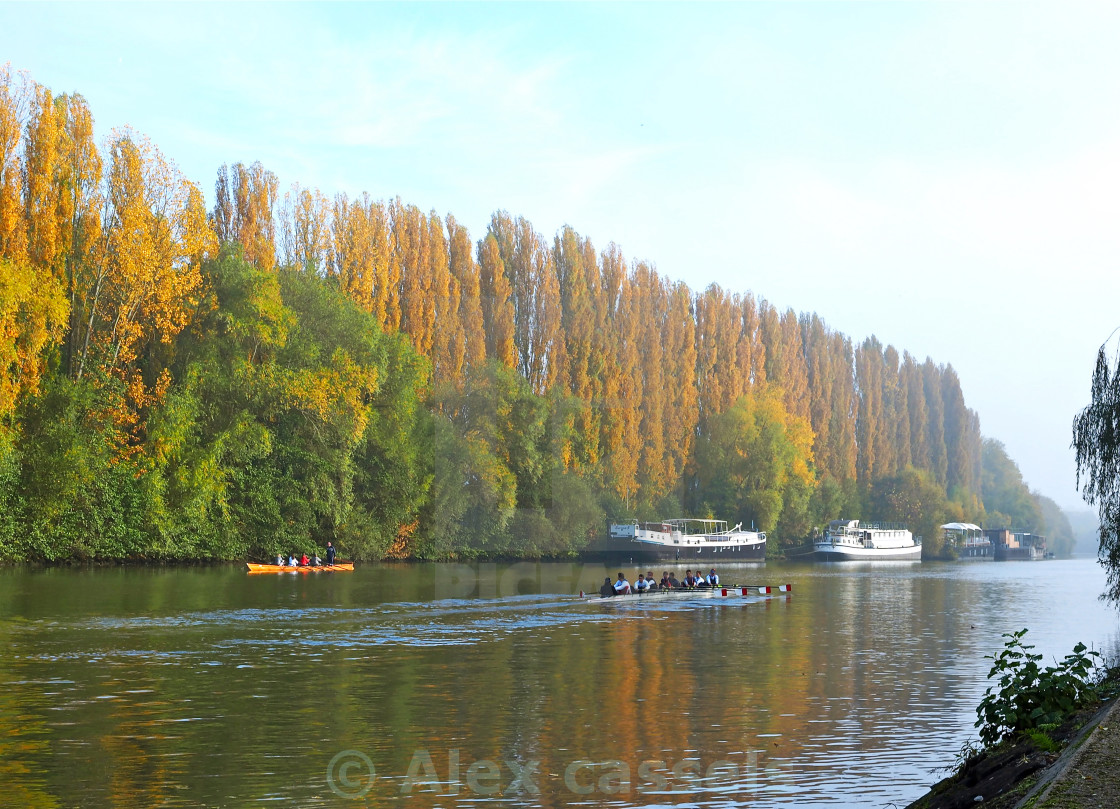 "River Oise at Auvers" stock image