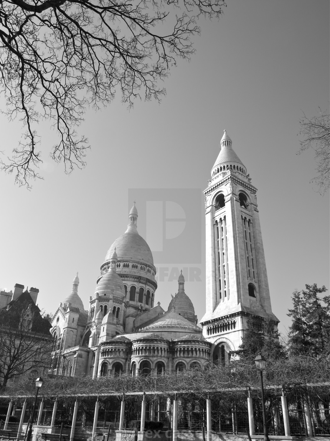 "The Sacre-Coeur at Montmartre" stock image