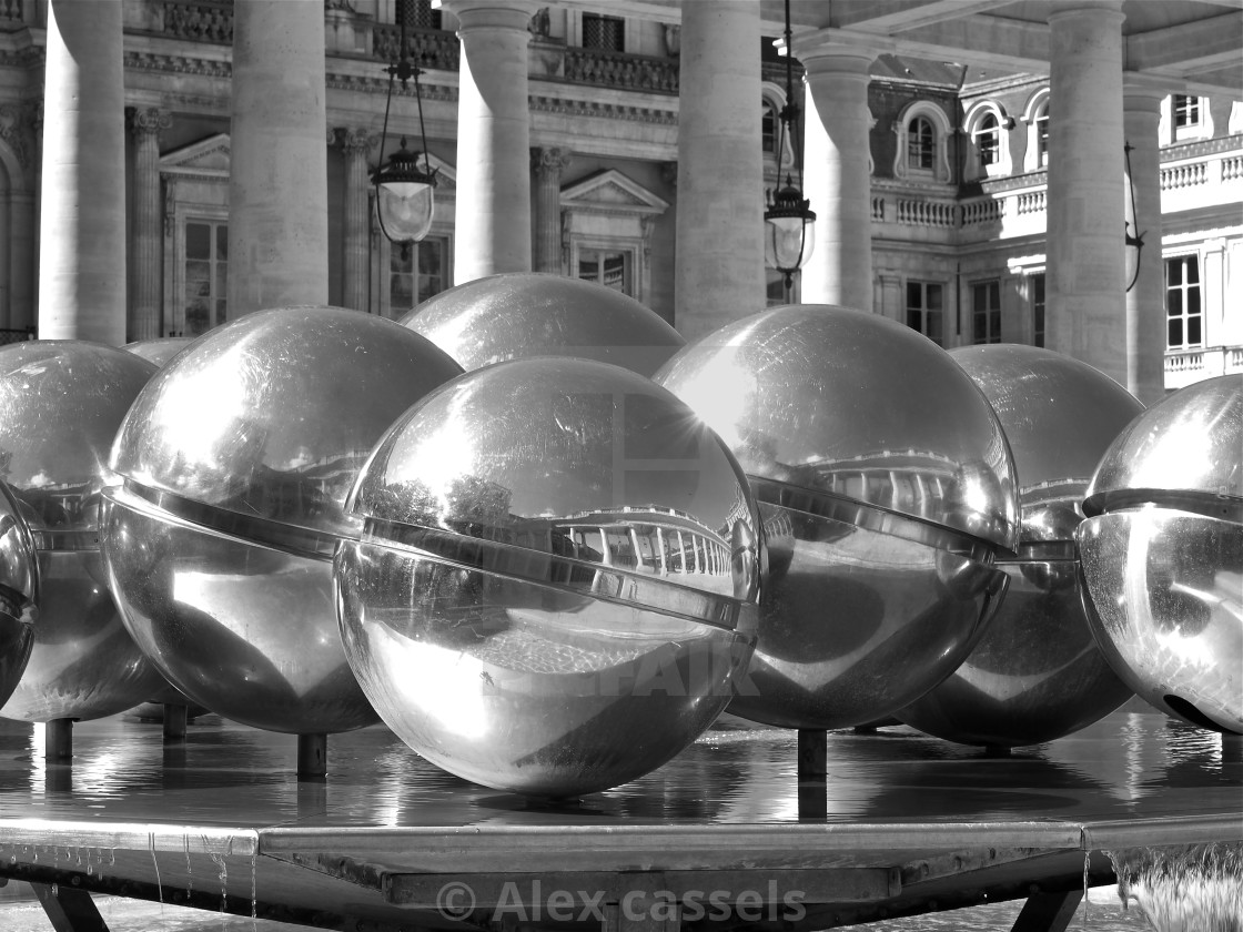 "Les Fontaines Spherades" stock image