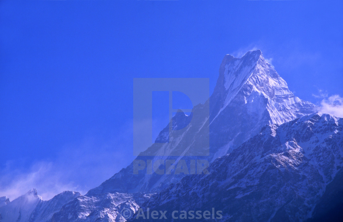 "Fishtail Mountain" stock image