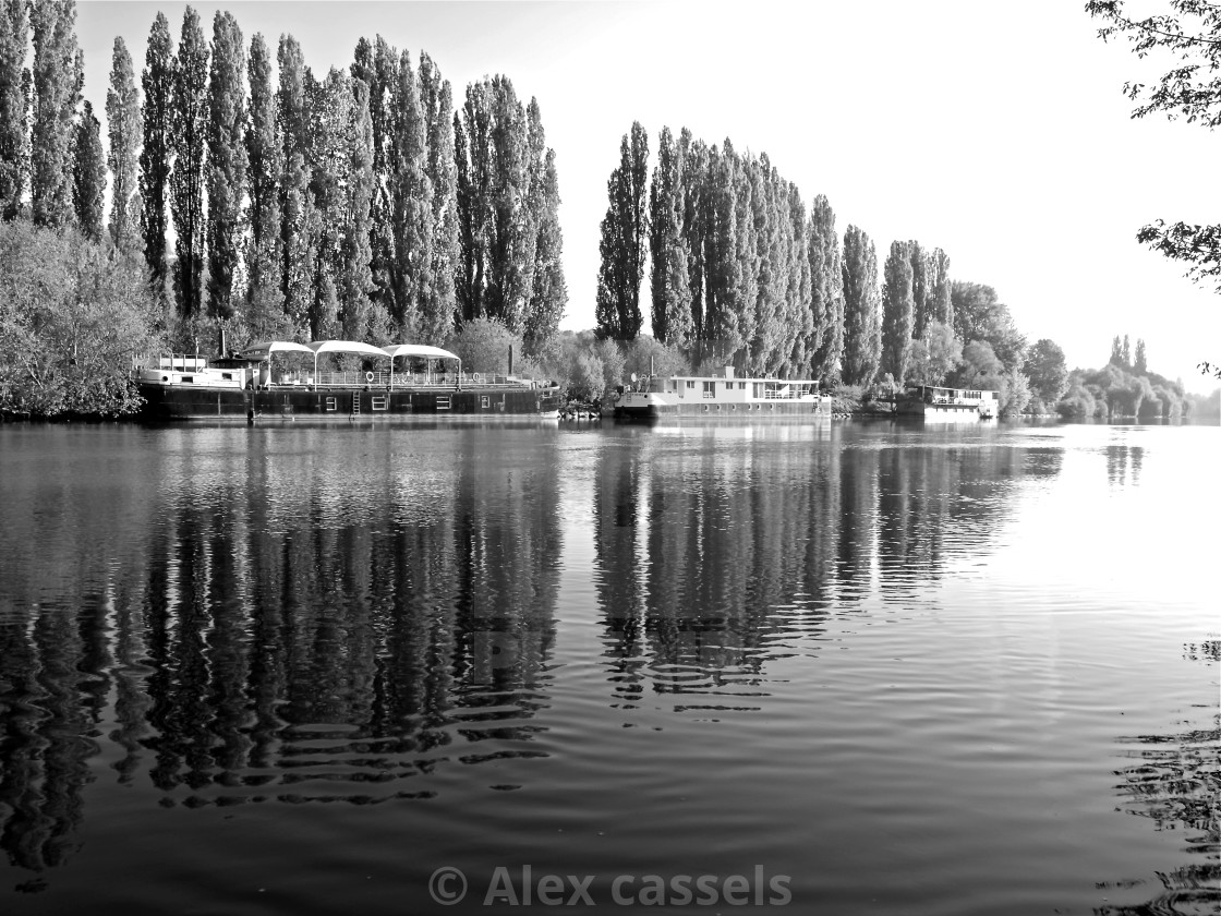 "The River Oise" stock image