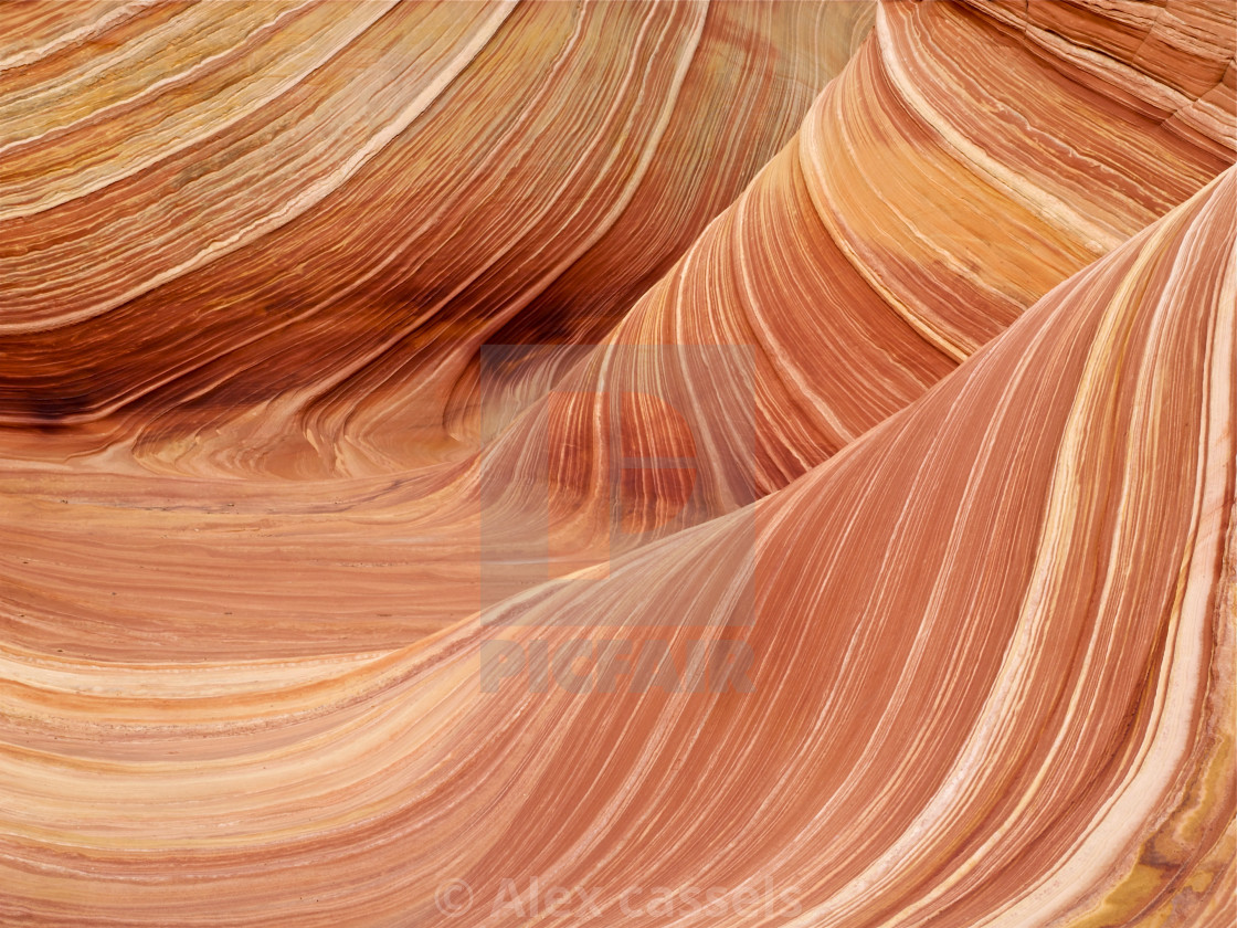 "The Waves at the Coyote Buttes" stock image