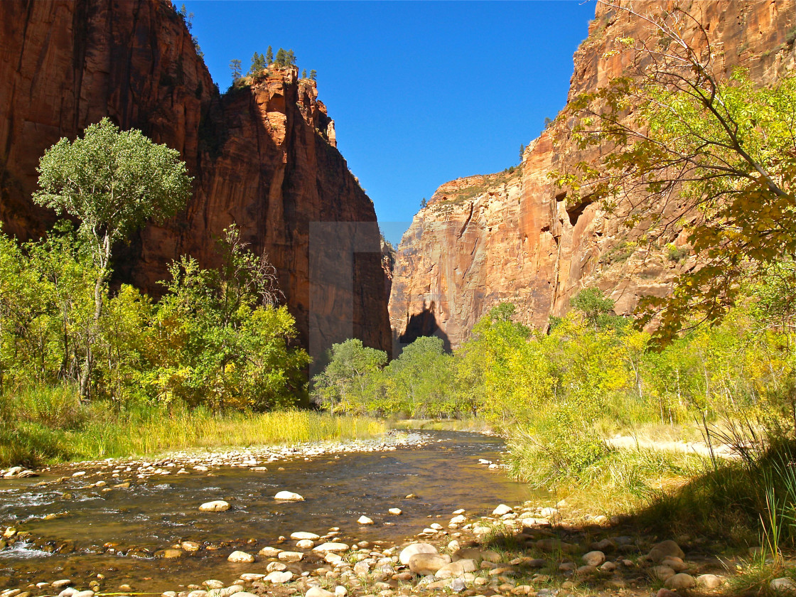 "Out of the Narrows" stock image