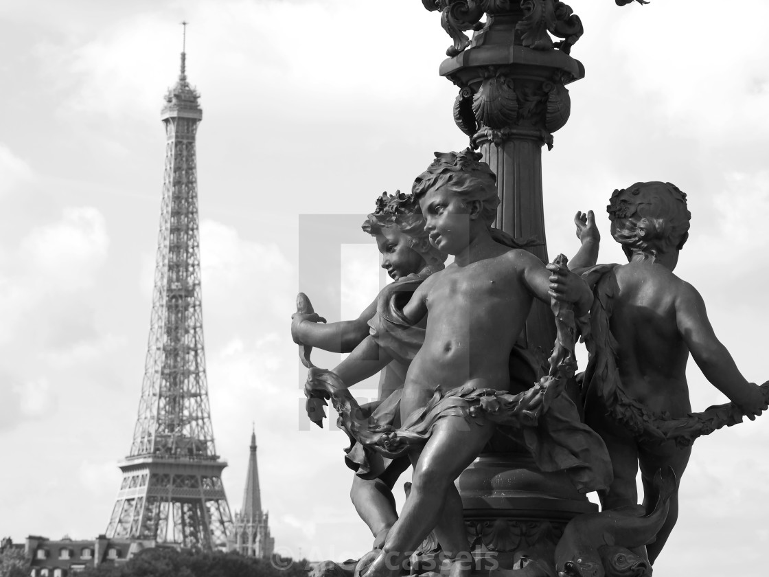 "Pont Alexandre III" stock image