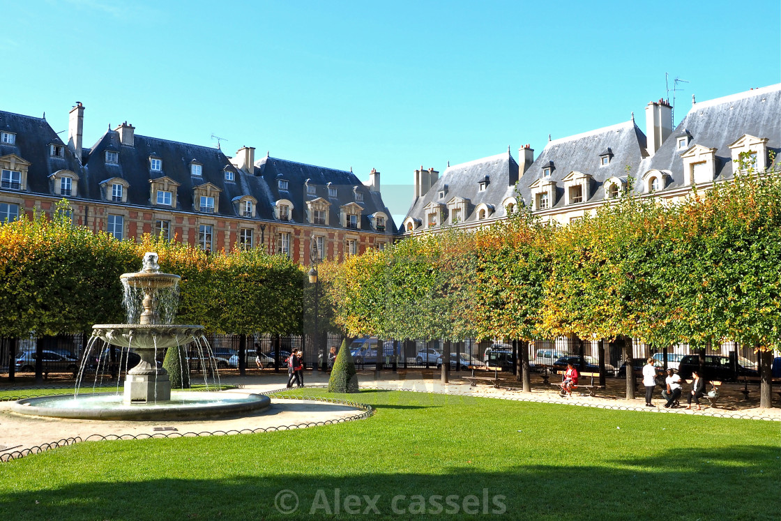 "Place des Vosges" stock image