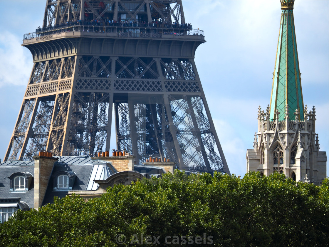 "American Church in Paris" by Alex cassels - $31.56 "American Church in Paris" stock image