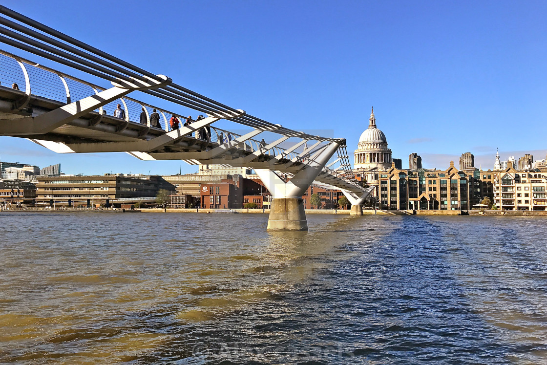 "The Millennium Bridge" stock image