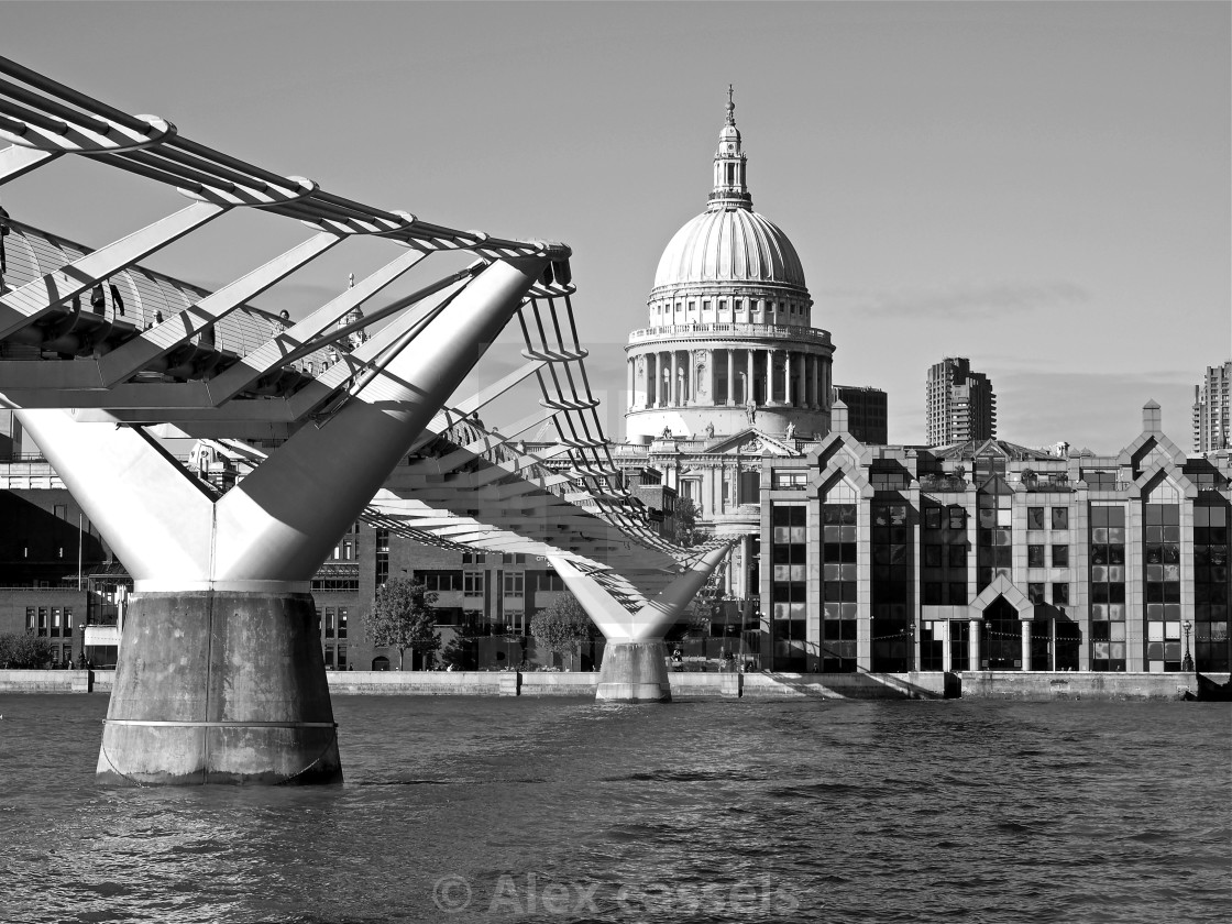 "The Millennium Bridge" by Alex cassels - $31.58 "The Millennium Bridge" stock image