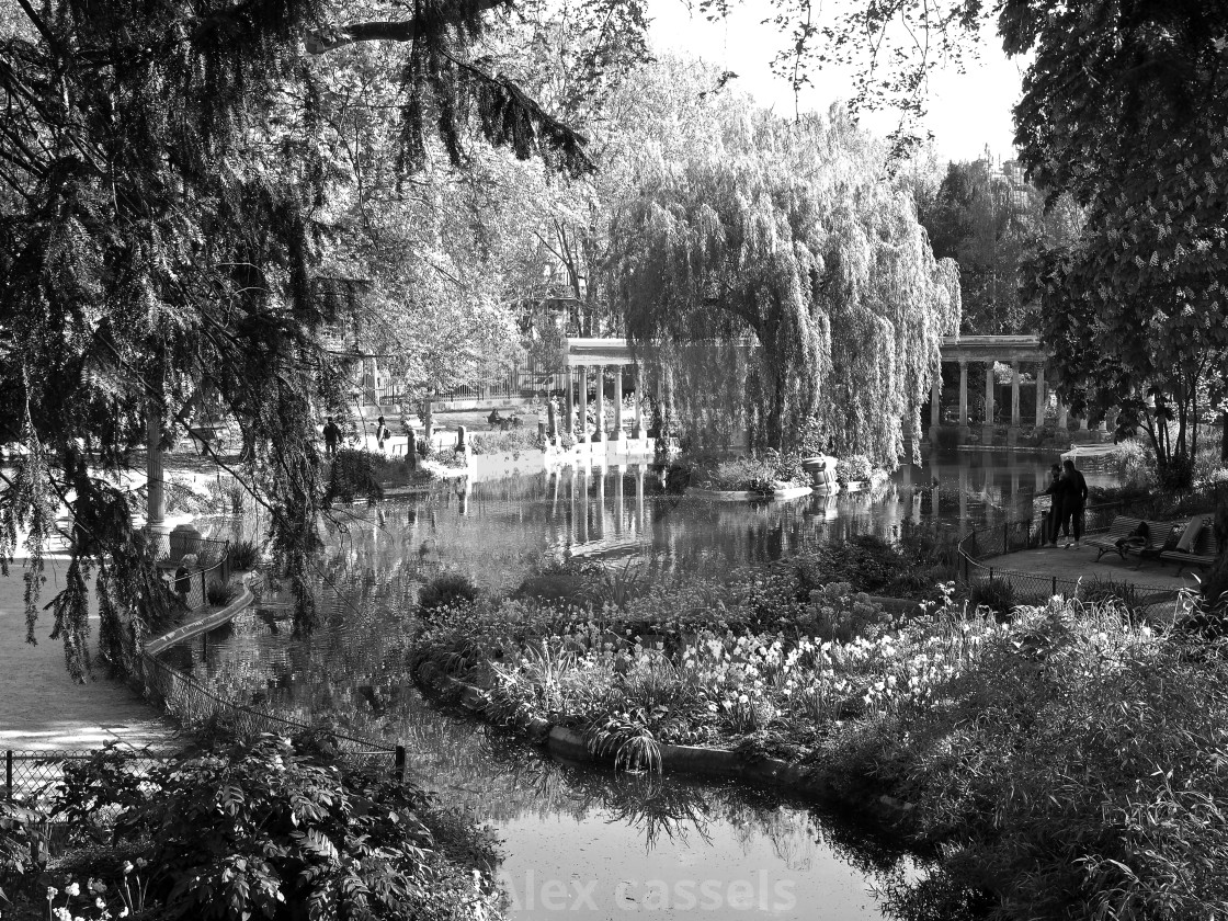 "Parc Monceau in Springtime" stock image