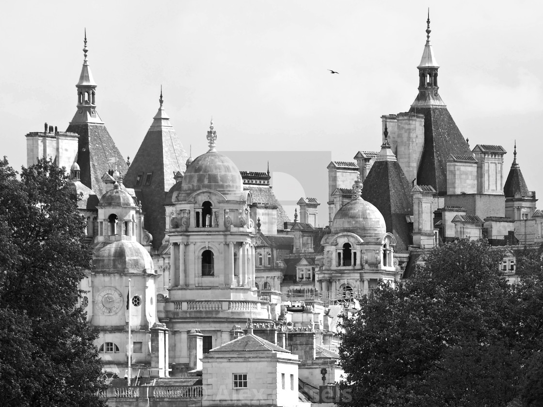 "Whitehall Rooftops" stock image