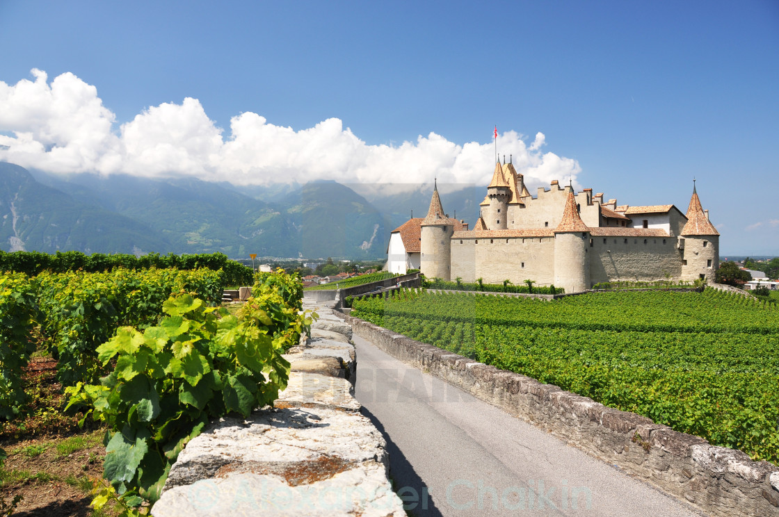 Chateau d'Aigle, Switzerland - License, download print for £6.20 | Photos Picfair
