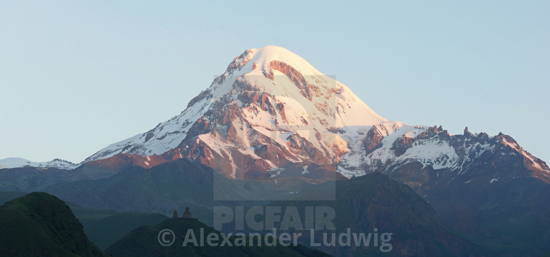"Mount Kazbek, Georgia, Europe" by Alexander Ludwig - $6.35 "Mount Kazbek, Georgia, Europe" stock image