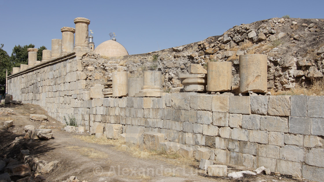 "Anahita Temple, Kangavar, Iran, Asia" stock image