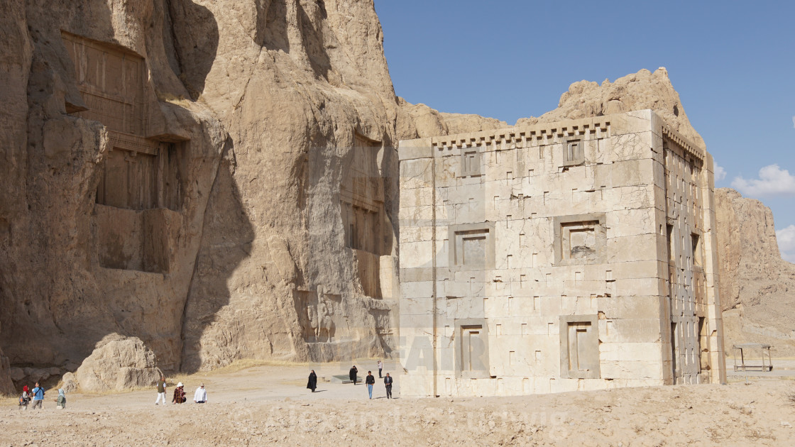 "Necropolis, Naqsh-e Rostam, Iran, Asia" by Alexander Ludwig - $6.29 "Necropolis, Naqsh-e Rostam, Iran, Asia" stock image
