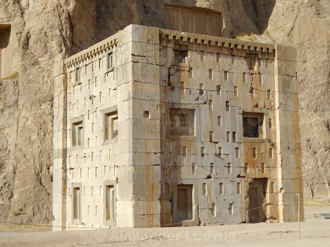 "Necropolis, Naqsh-e Rostam, Iran, Asia" by Alexander Ludwig - $6.29 "Necropolis, Naqsh-e Rostam, Iran, Asia" stock image