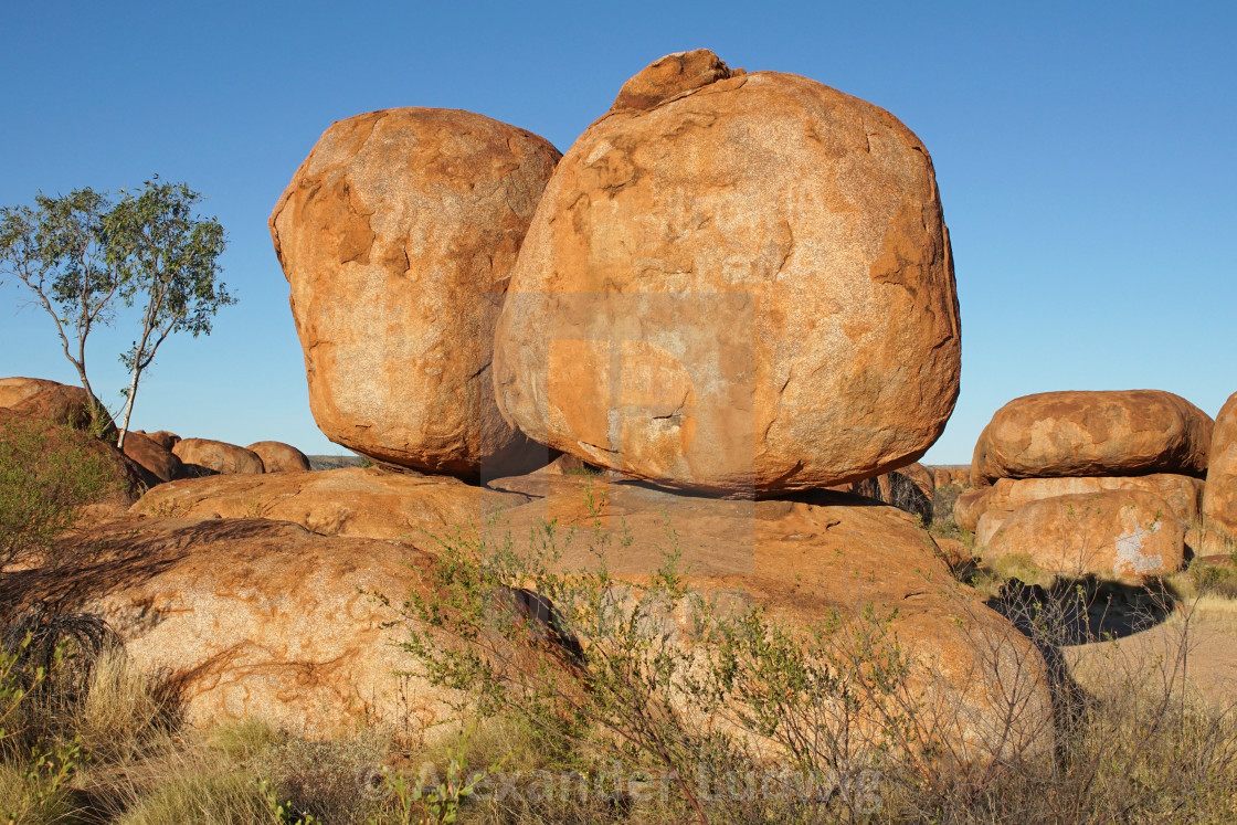 "Devils Marbles, Northern Territory, Australia" by Alexander Ludwig - $6.35 "Devils Marbles, Northern Territory, Australia" stock image