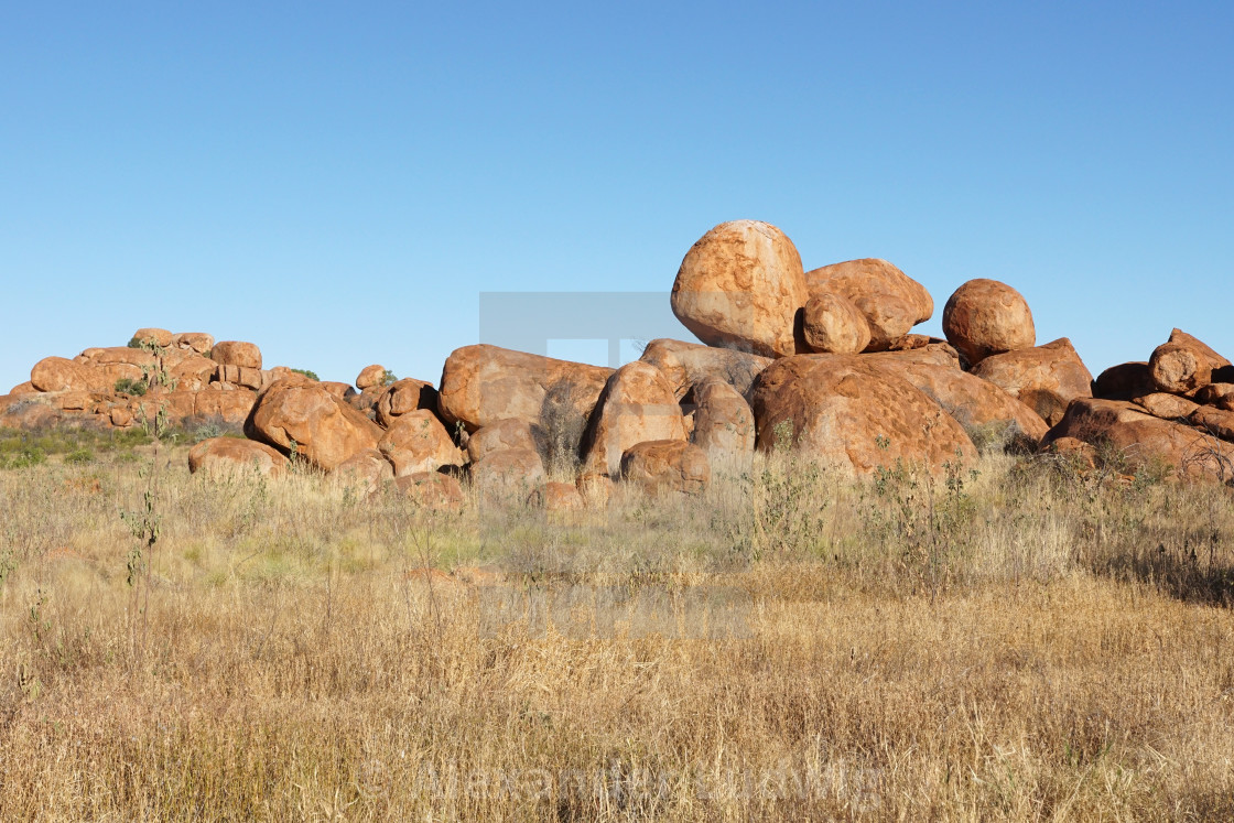 "Devils Marbles, Northern Territory, Australia" by Alexander Ludwig - $6.32 "Devils Marbles, Northern Territory, Australia" stock image