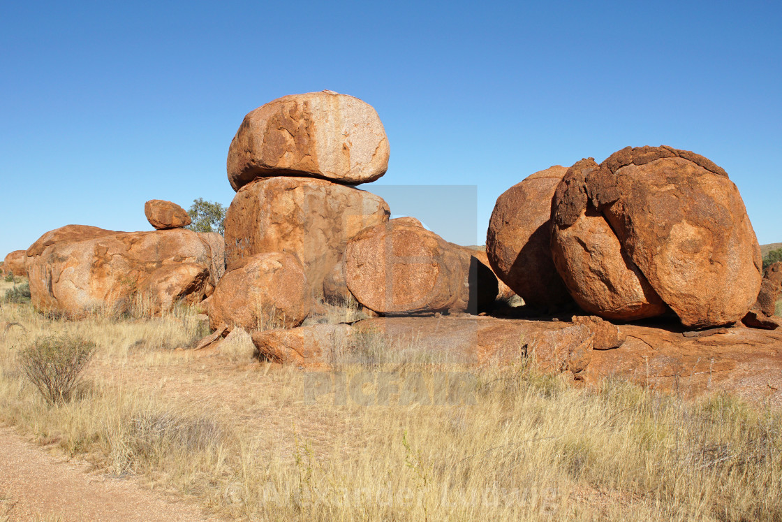 "Devils Marbles, Northern Territory, Australia" by Alexander Ludwig - $6.32 "Devils Marbles, Northern Territory, Australia" stock image