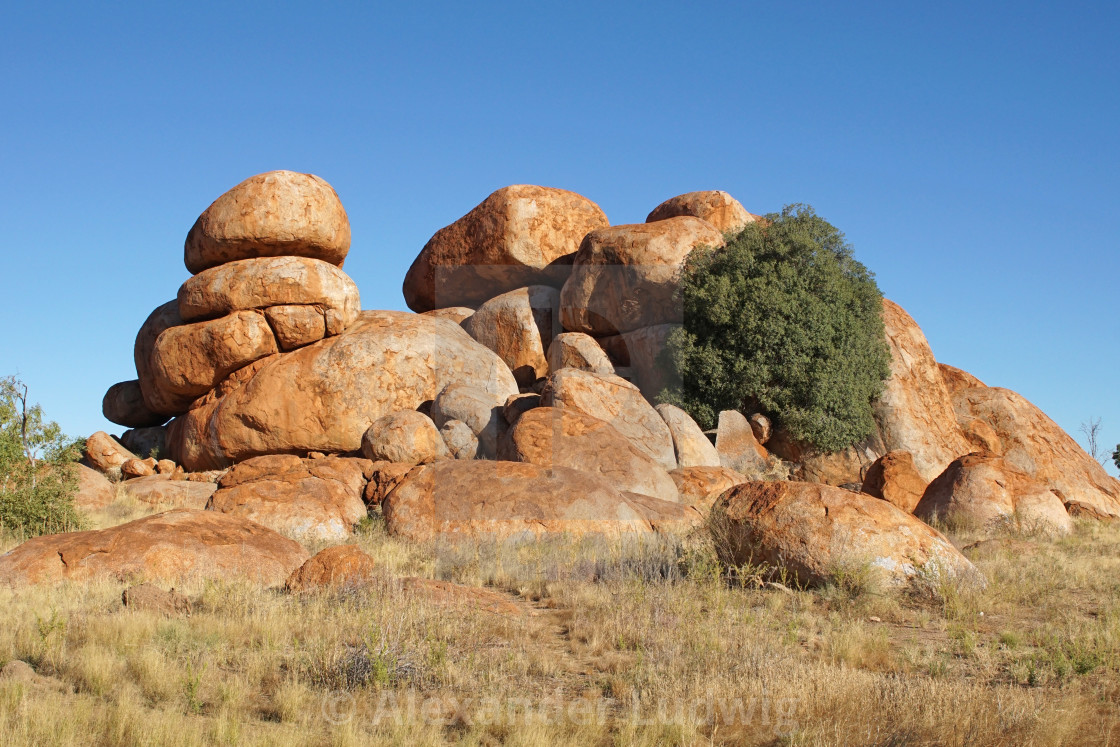 "Devils Marbles, Northern Territory, Australia" by Alexander Ludwig - $6.29 "Devils Marbles, Northern Territory, Australia" stock image