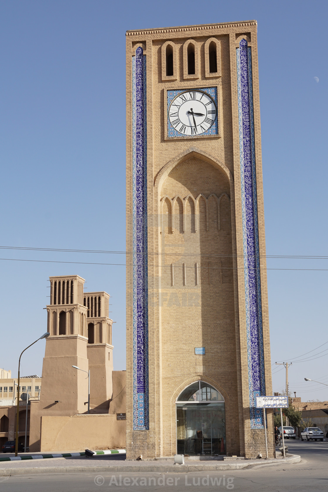 "Clock Tower, Yazd, Iran, Asia" by Alexander Ludwig - $6.29 "Clock Tower, Yazd, Iran, Asia" stock image