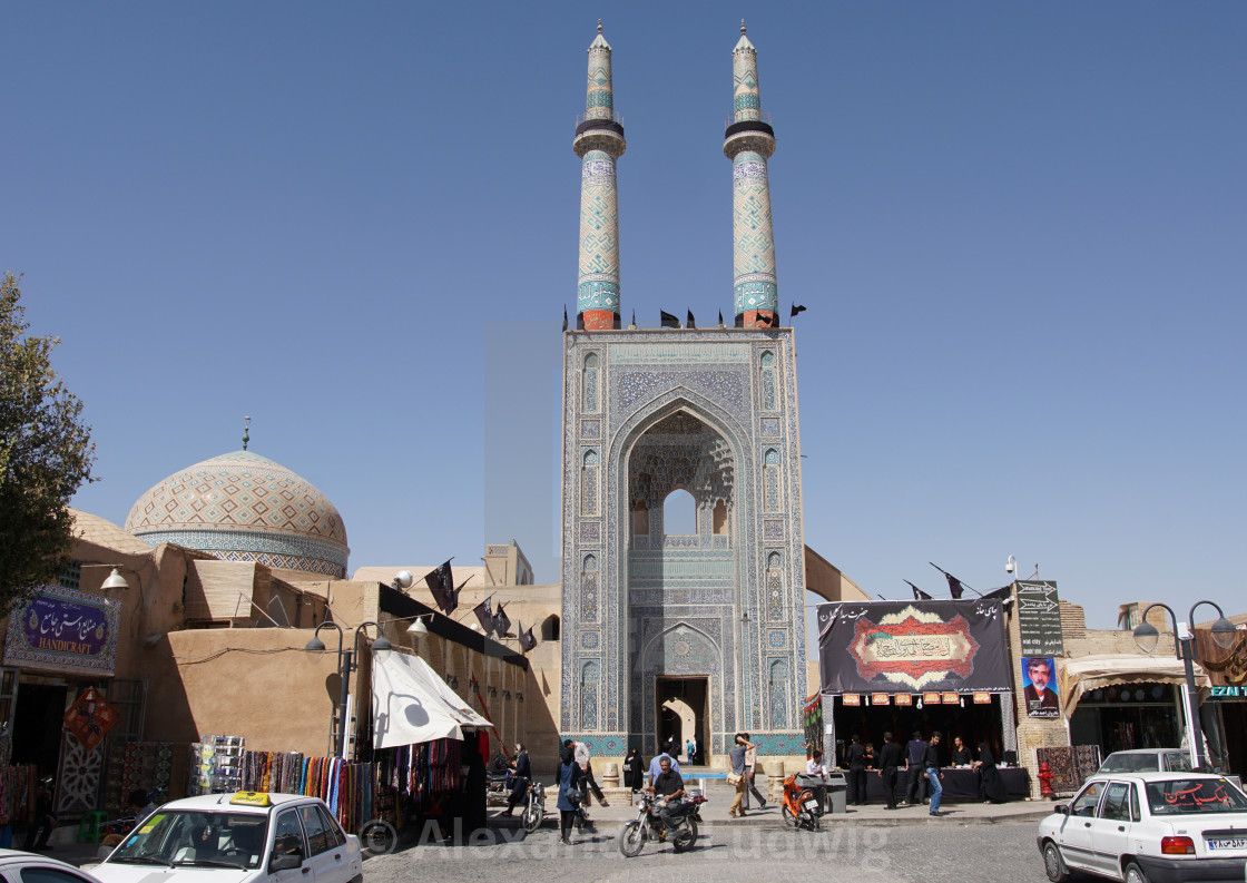 "Jame Mosque, Yazd, Iran, Asia" by Alexander Ludwig - $6.28 "Jame Mosque, Yazd, Iran, Asia" stock image
