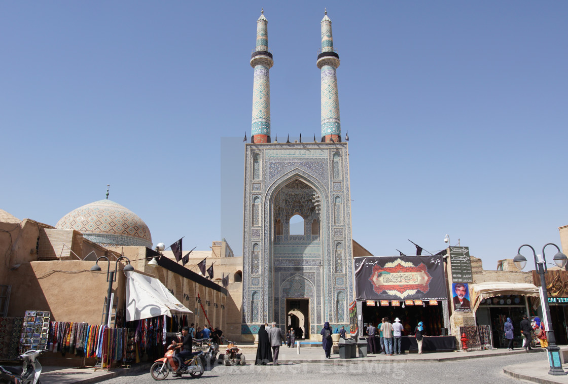 "Jame Mosque, Yazd, Iran, Asia" by Alexander Ludwig - $6.29 "Jame Mosque, Yazd, Iran, Asia" stock image