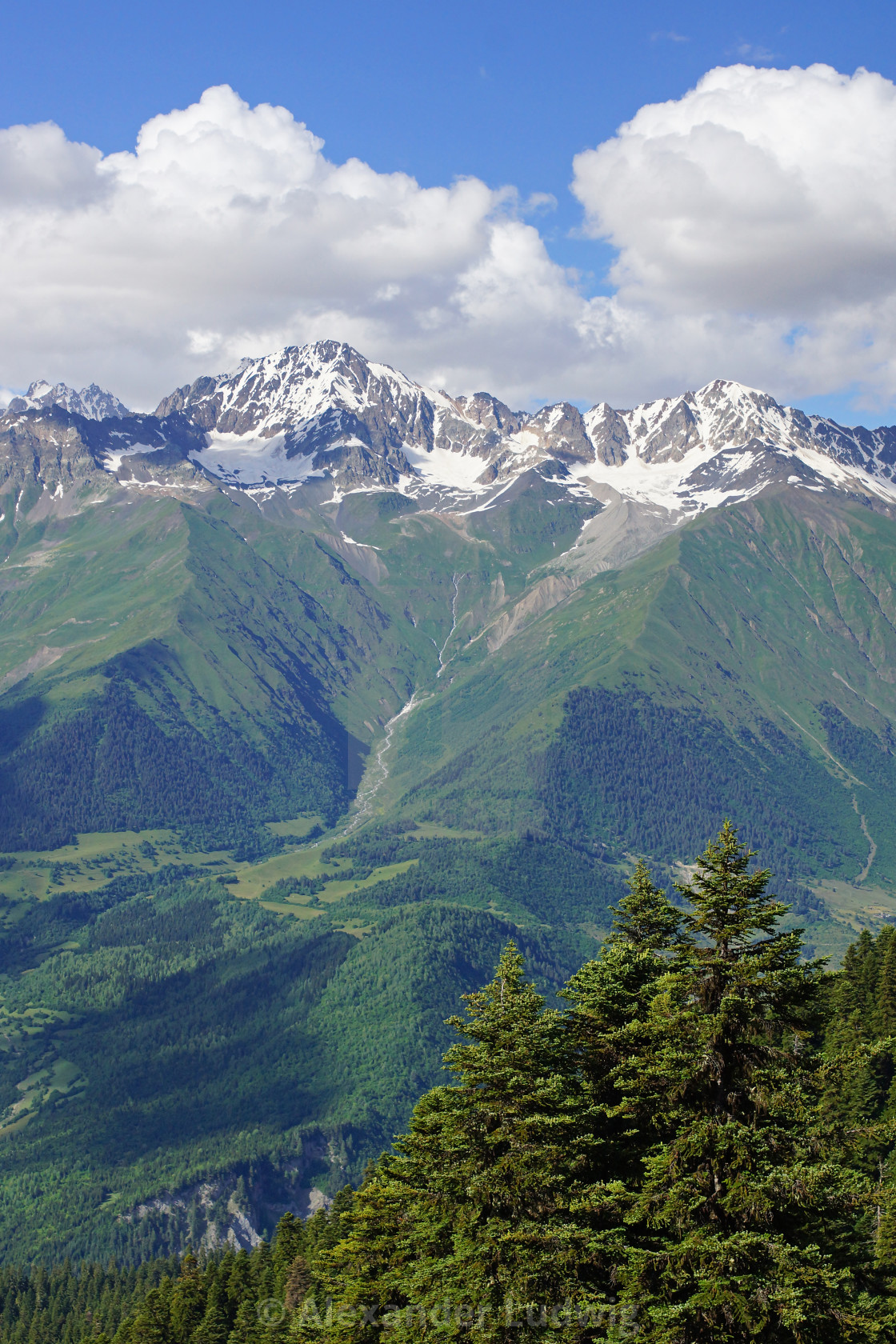 "Caucasus Mountains, Mestia, Georgia" by Alexander Ludwig - $6.28 "Caucasus Mountains, Mestia, Georgia" stock image