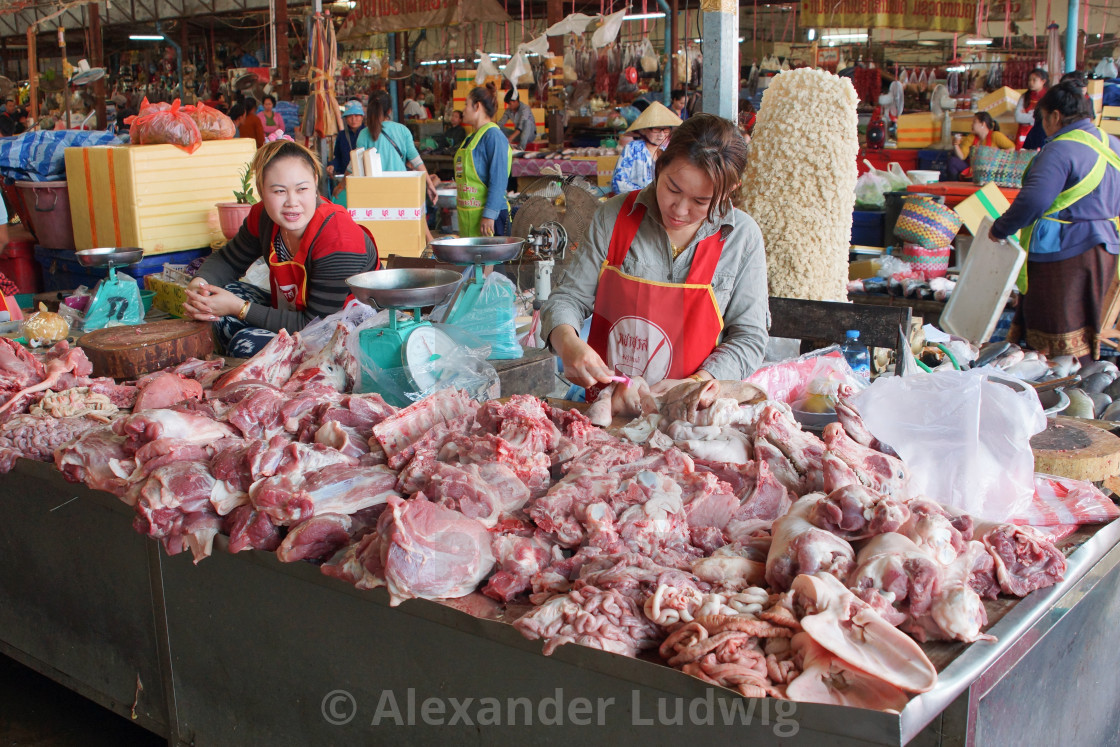 "Daily market, Pakxe, Laos" by Alexander Ludwig - $6.28 "Daily market, Pakxe, Laos" stock image