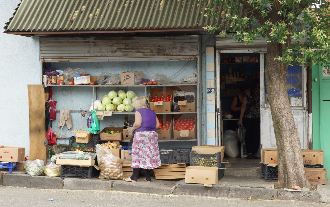 "Convenience store, Tbilisi, Georgia, Europe" by Alexander Ludwig - $6.28 "Convenience store, Tbilisi, Georgia, Europe" stock image