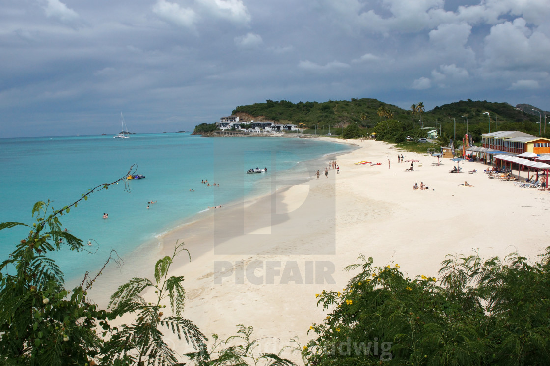 "Beach, Antigua and Barbuda, Caribbean" by Alexander Ludwig - $6.35 "Beach, Antigua and Barbuda, Caribbean" stock image