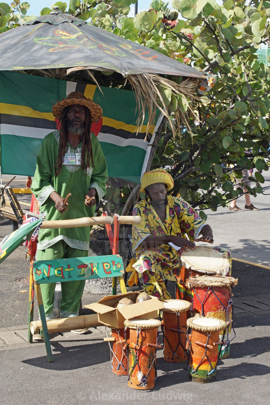 "Caribbean Musician, Roseau, Dominica" by Alexander Ludwig - $6.28 "Caribbean Musician, Roseau, Dominica" stock image