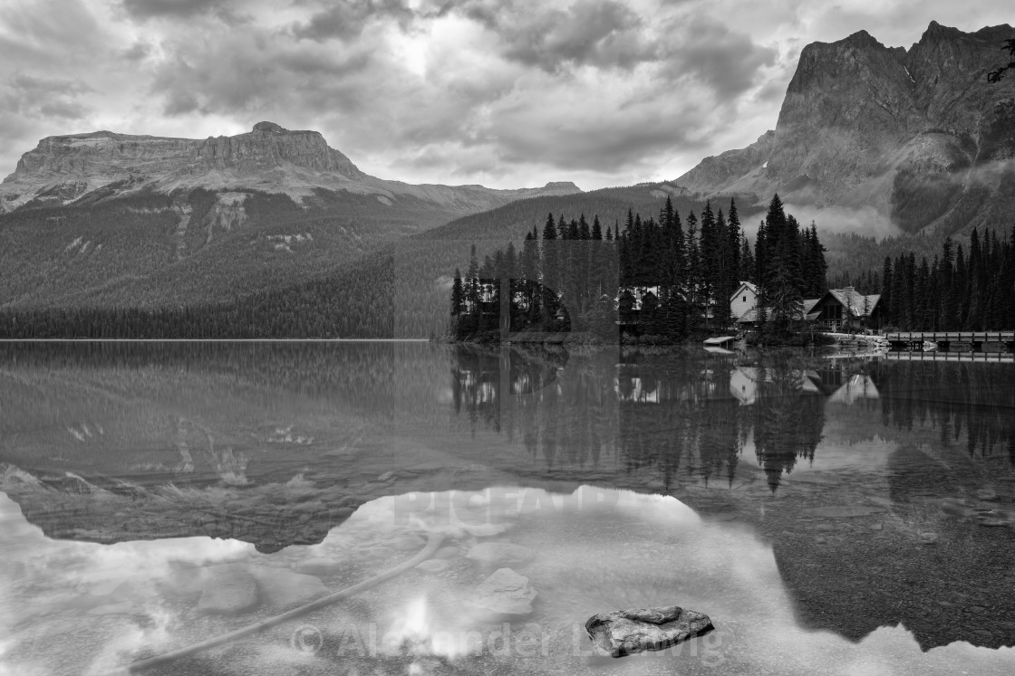 "Emerald lake, Yoho National Park, British Columbia, Canada, Canada" stock image