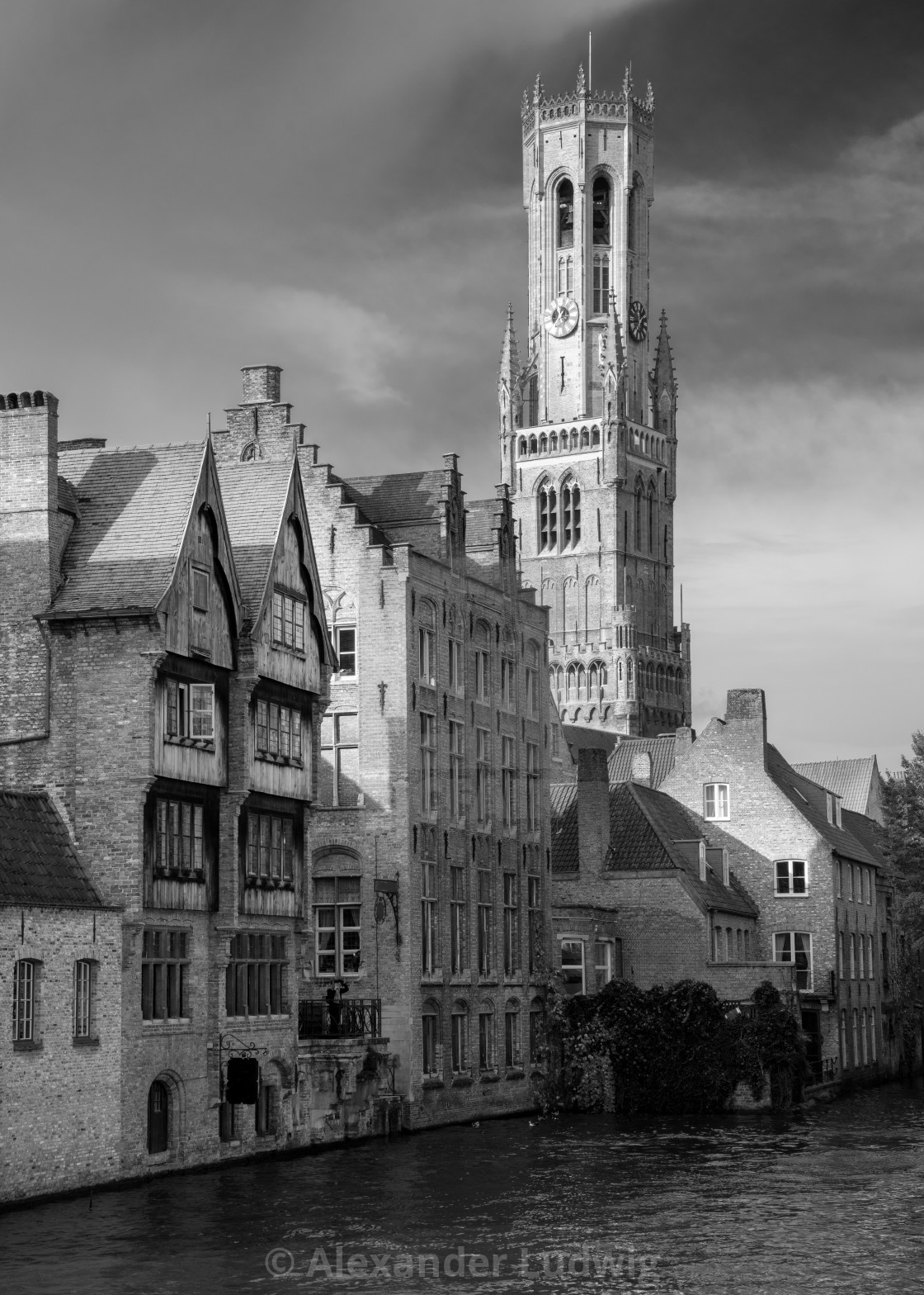 "Canals of Bruges, Belgium" stock image