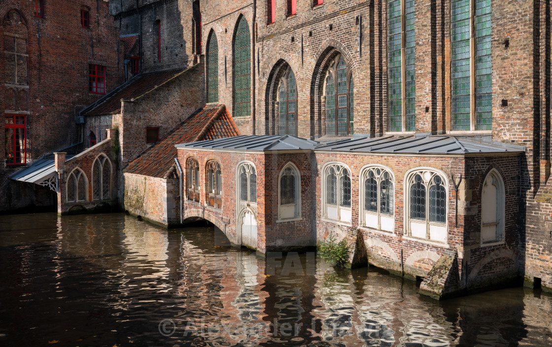 "Canals of Bruges, Belgium" stock image