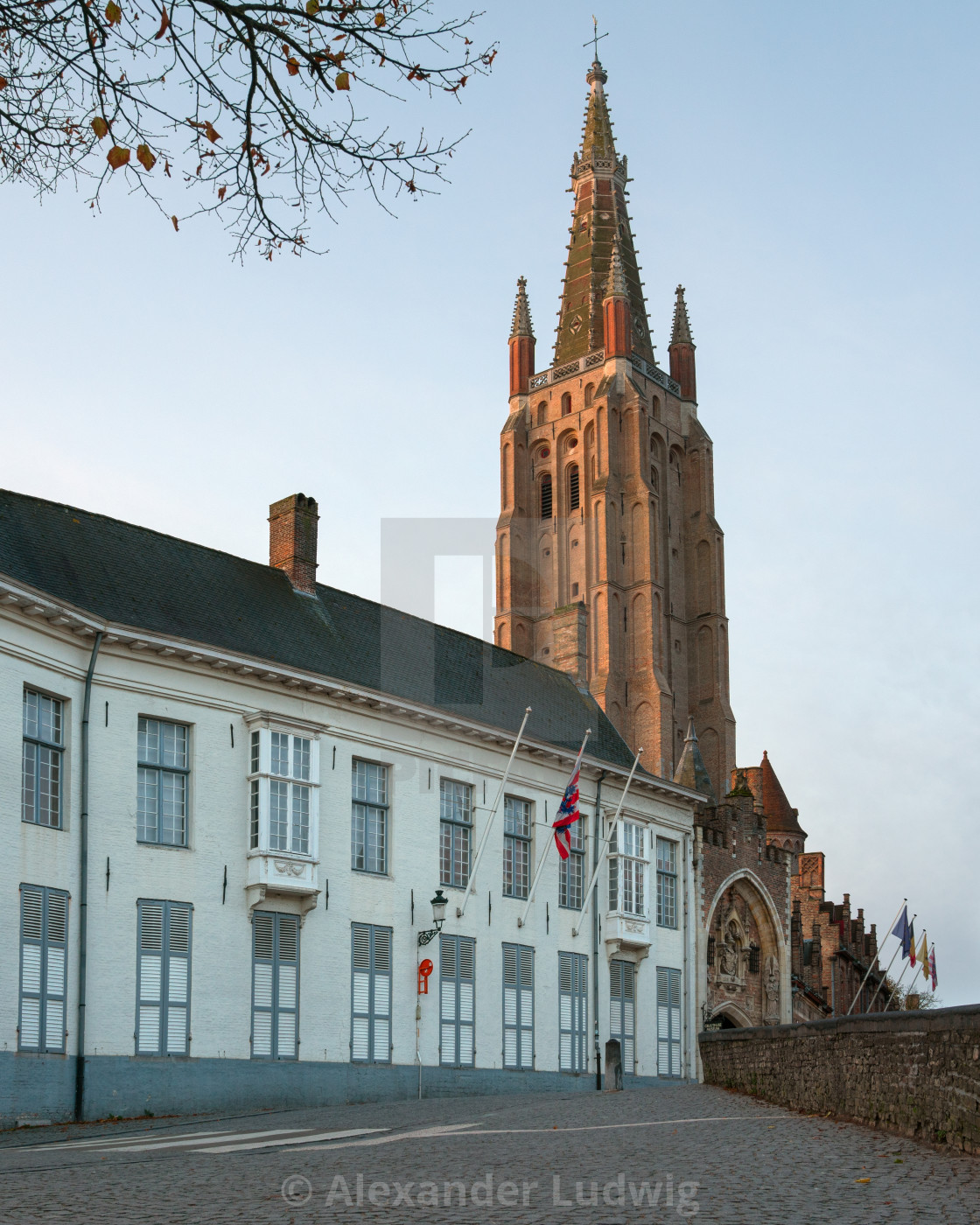 "Historic city of Bruges, Belgium" stock image