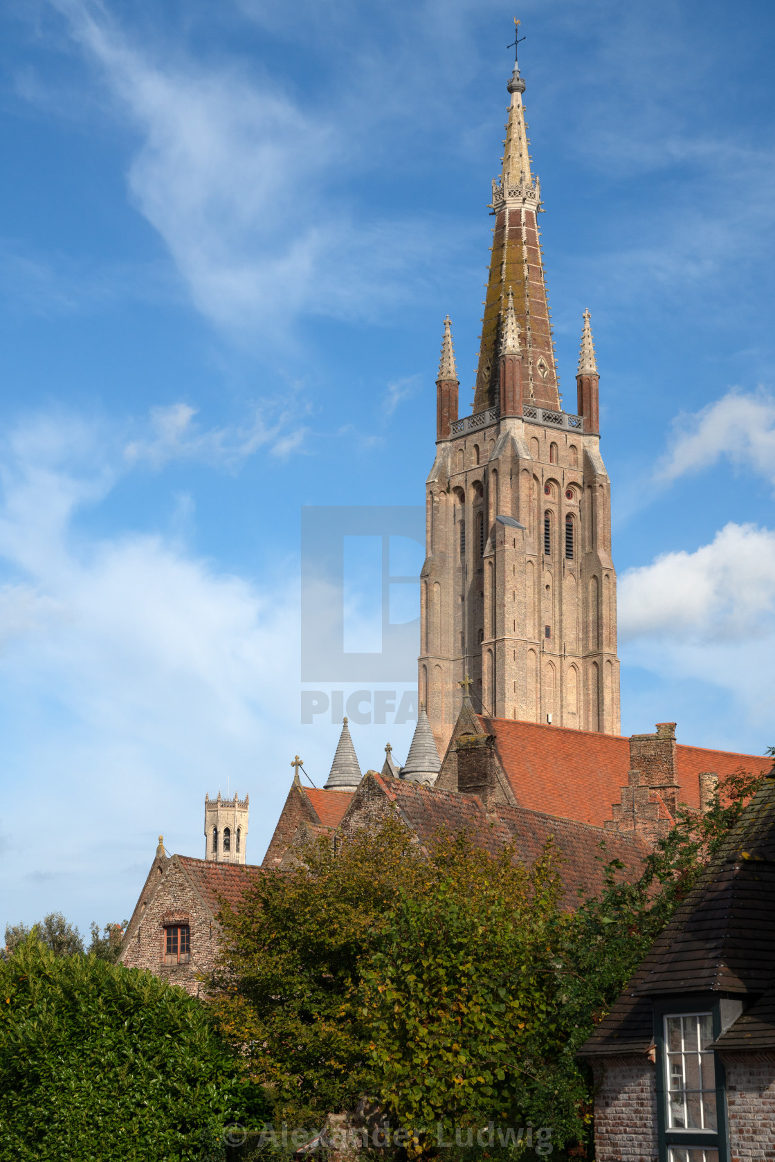 "Historic city of Bruges, Belgium" stock image