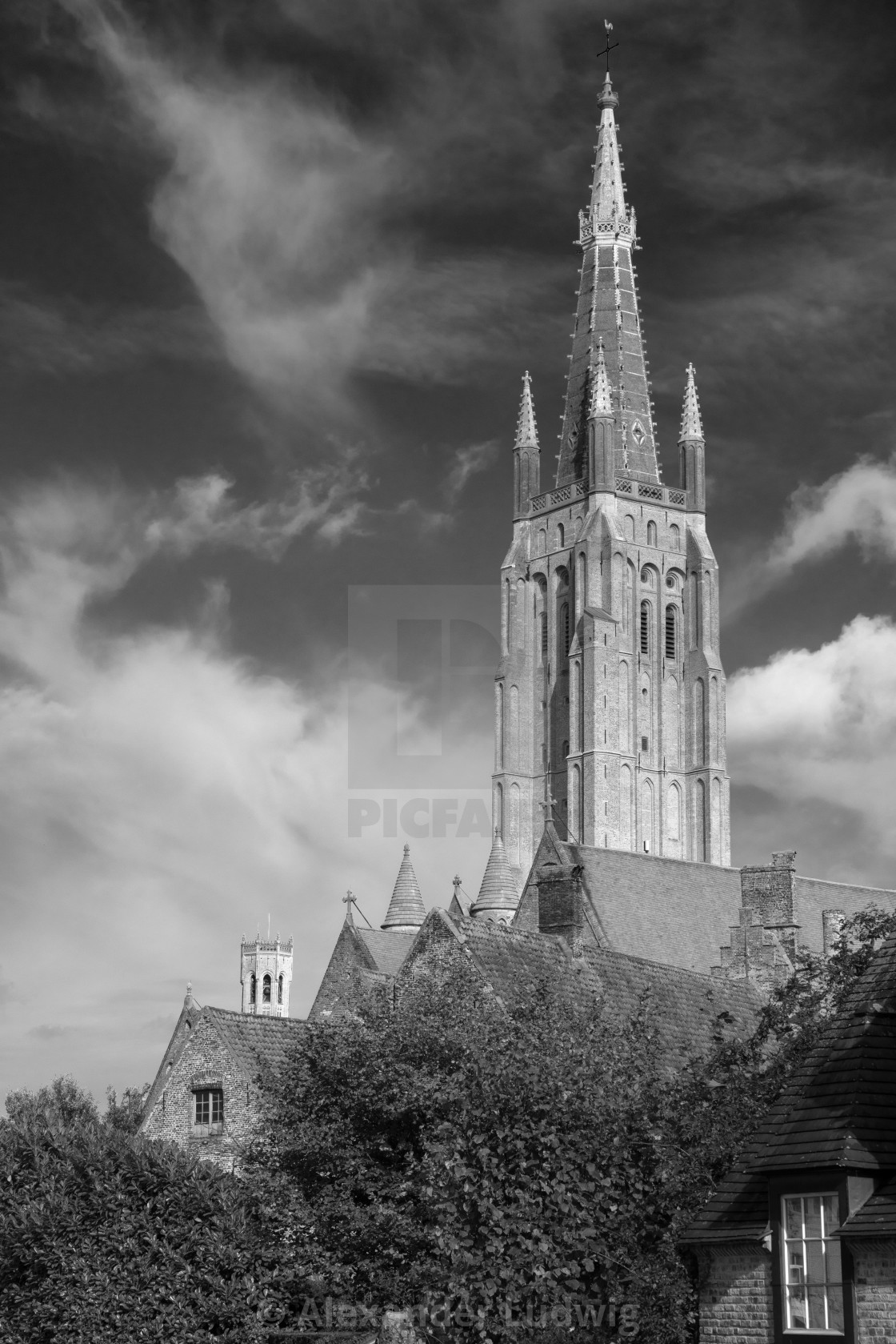 "Historic city of Bruges, Belgium" stock image