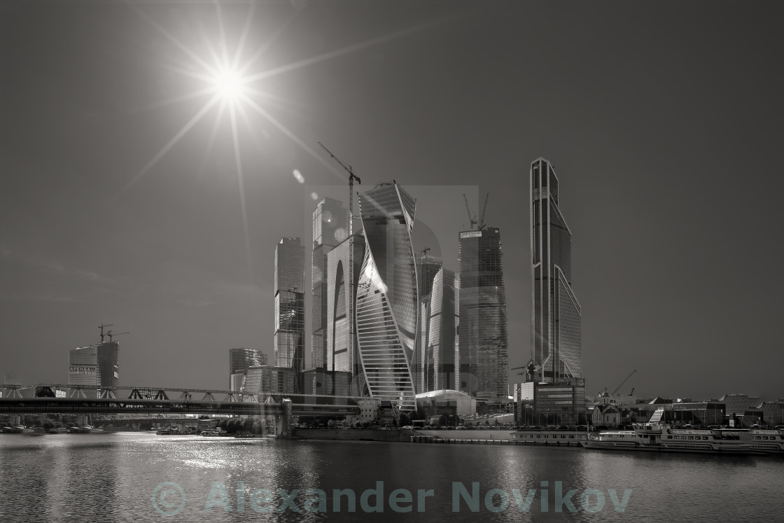 "Moscow city" stock image