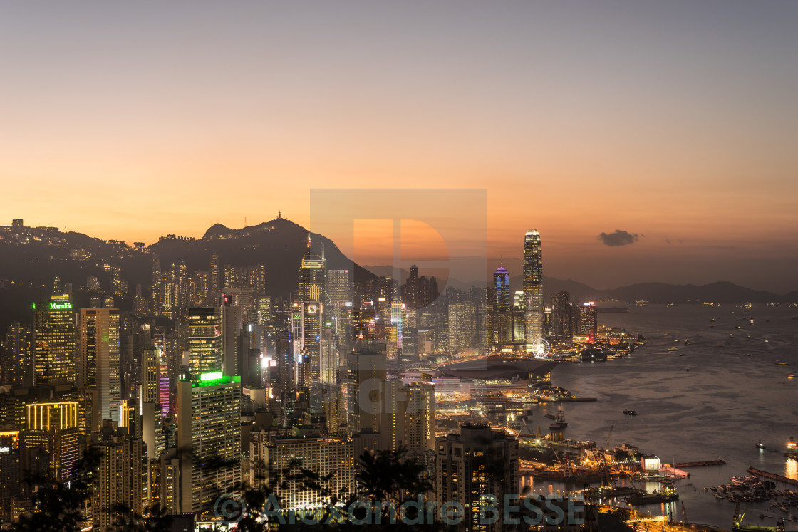 "Hong Kong Island" stock image