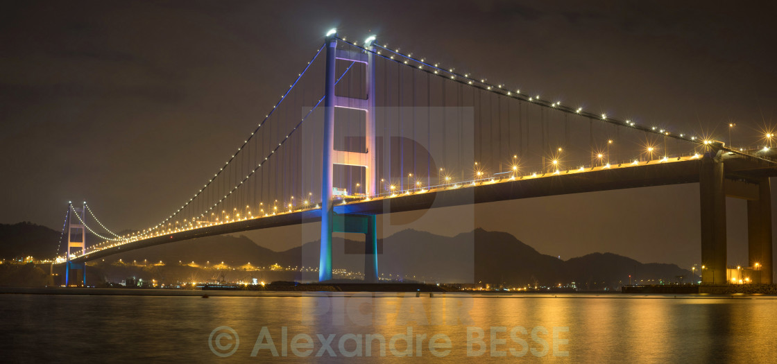 "Tsing Ma bridge - Hong Kong" stock image