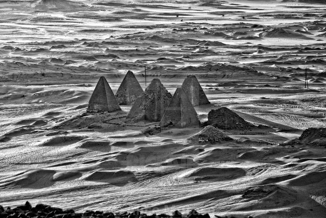 "Kush Empire pyramids at Jebel Barkal, Sudan" by Alice Mutasa - $50.80 "Kush Empire pyramids at Jebel Barkal, Sudan" stock image