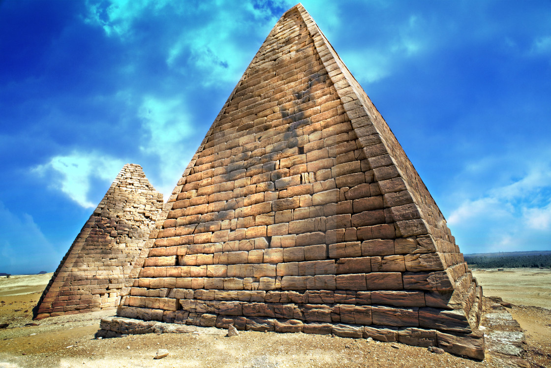 "Kush Empire pyramids at Jebel Barkal, Sudan" by Alice Mutasa - $56.55 "Kush Empire pyramids at Jebel Barkal, Sudan" stock image