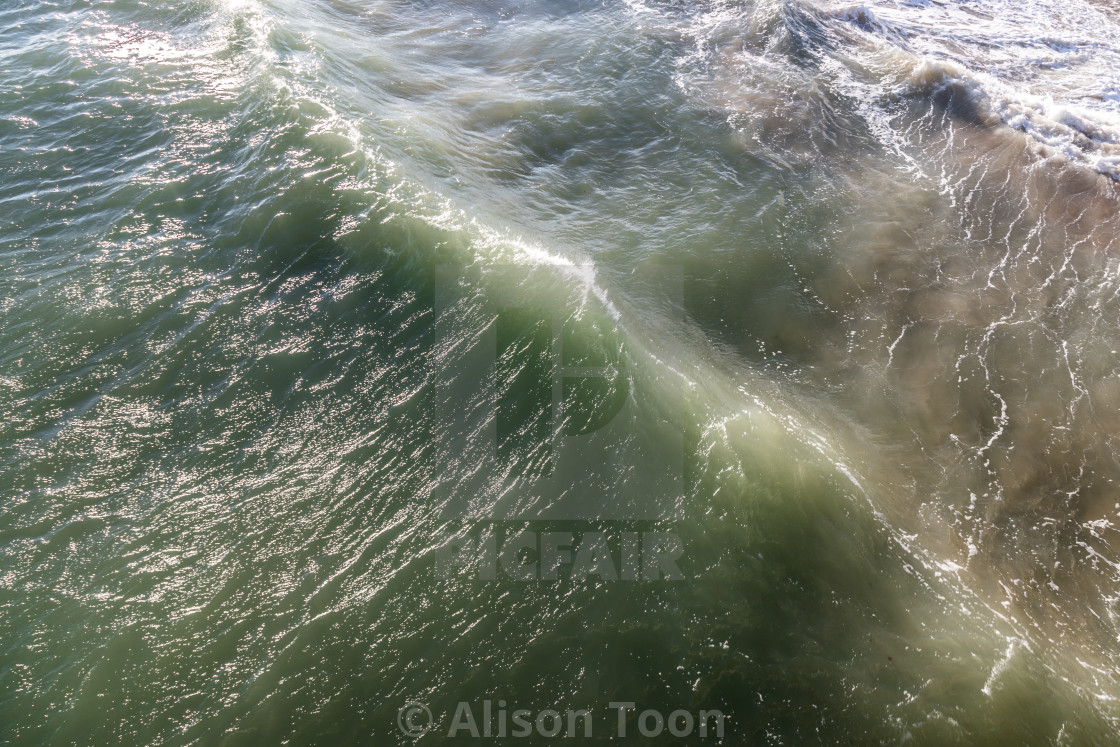 "Wave action" by Alison Toon - £12.40 "Wave action" stock image