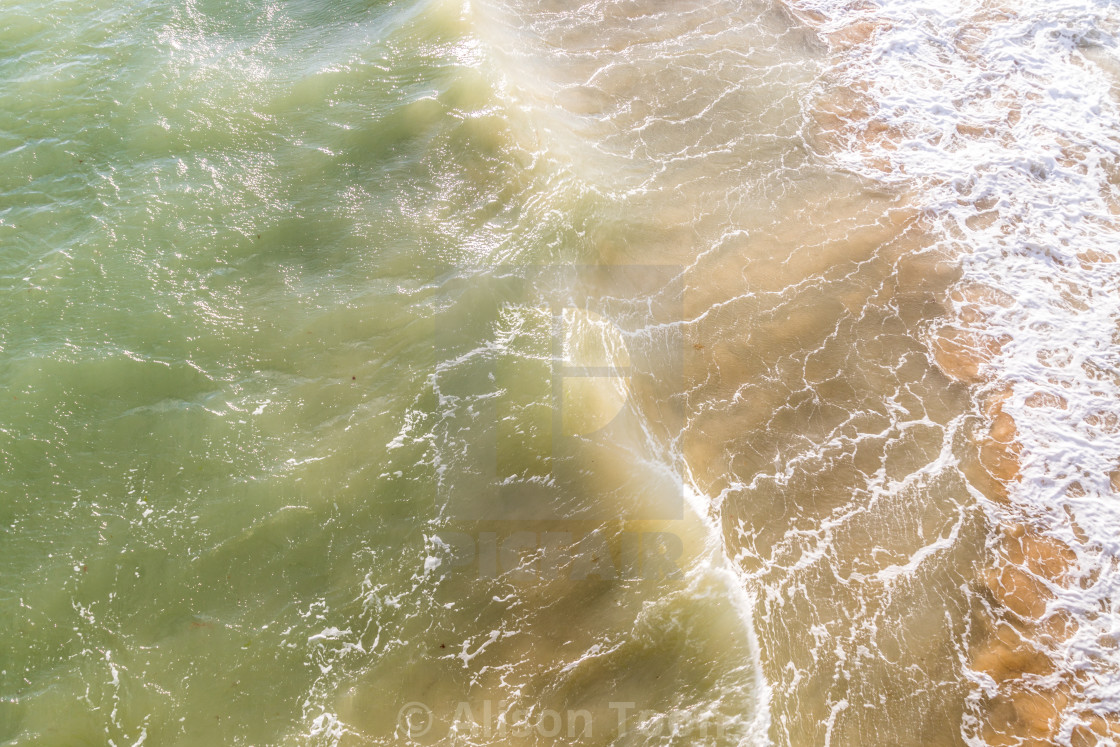 "Wave action" by Alison Toon - £12.40 "Wave action" stock image