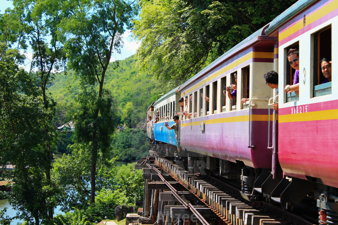 "Death railway train" stock image