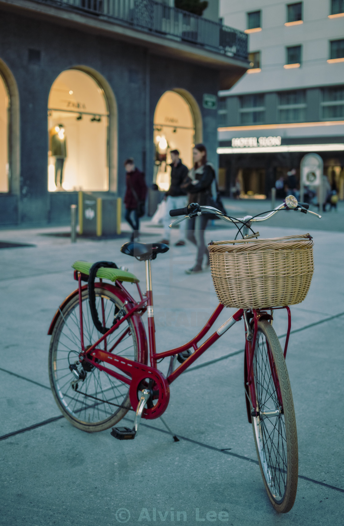 "Retro city bicycle" stock image