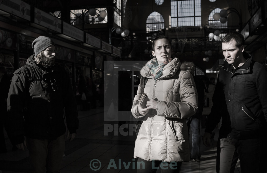 "Three's a crowd" stock image