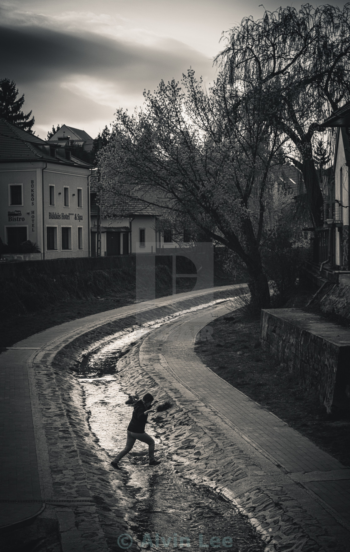 "Dusk in Szentendre" stock image